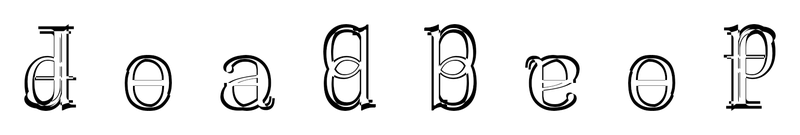 Ambigram for deadbeef in Simsunb
